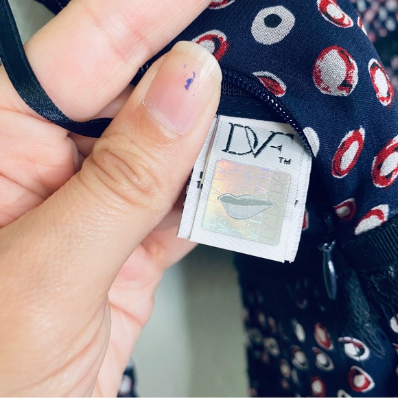 Diane Von Furstenberg NEW DVF Jamie Pirouette Dot Silk Lace Layered Dress 12 - Picture 10 of 12